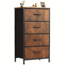 Cabeceira de Armazenamento Slim Fit com 4 Gavetas – Estrutura Metálica Moderna