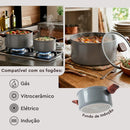 Conjunto de Panelas Brinox Ceramic Life Nox 5 Peças