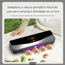 Máquina de Selar a Vácuo Elétrica com Cortador Embutido