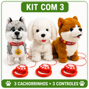 Kit Cachorro de Pelúcia Interativo