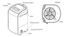 Lavadora Mini Praxis 1,2 Kg Inverter Petit Branca 220v
