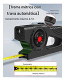 Trena 3 em 1  A Laser Com Fita De Extensão Digital