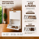 Sapateira Modular De Parede Suspensa Aérea Retrátil Slim