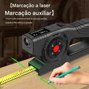 Trena 3 em 1  A Laser Com Fita De Extensão Digital