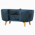 Poltrona Cama Pet Hanna Estofada Tecido Veludo Divini Decor