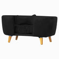 Poltrona Cama Pet Hanna Estofada Tecido Veludo Divini Decor
