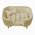 Poltrona Cama Pet Hanna Estofada Tecido Veludo Divini Decor