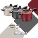 anela de Pressão 4,5L Antiaderente Com Visor Superior Grande MTA Grafite/Cereja/Baunilha