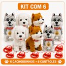 Kit Cachorro de Pelúcia Interativo