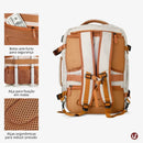 Mochila de Viagem 40L Expansível + 3 Necessaires Grátis